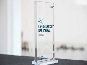 Plakette Landmusikort des Jahres